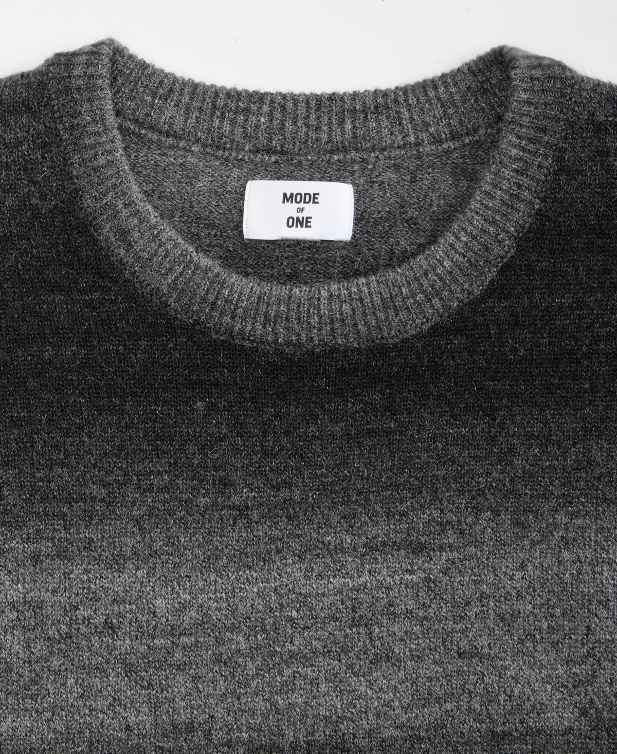 Mode Of One Men's Relaxed-fit Ombre Crewneck Sweater, Macy's Exclusive In Black