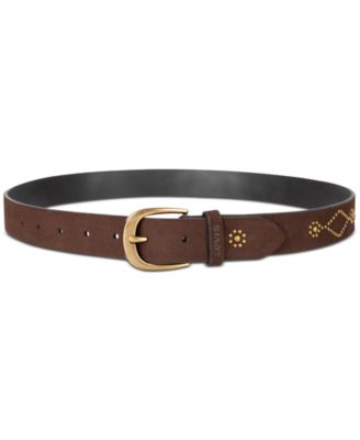 Western Studded Suede Casual Belt