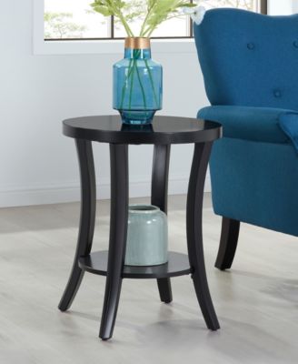 18" Wood Charleston Round End Table