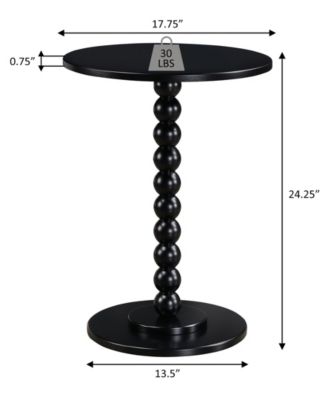 17.75" Wood Classic Accents Venetian Islands Spindle Table