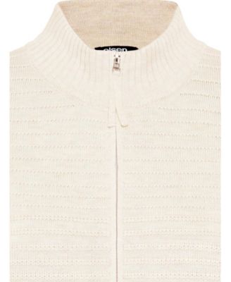 Women's Rib Knit Zip Front Cardigan