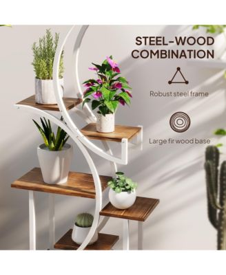 8 Tier Plant Sd, 62" S-Shaped Plant Shelf, ish