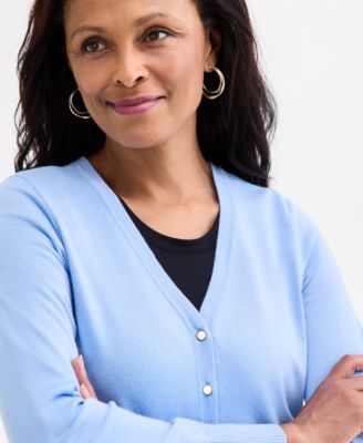 Petite Fran Long Sleeve Sweater, Macy's Exclusive