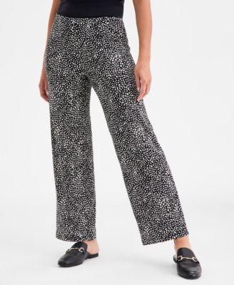 Women's Printed Knit Pull-On Pants, Macy's Exclusive