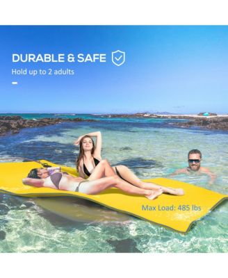 9' x 6' Lily Pad Floating Mat, Floating Water Pad for Lake,