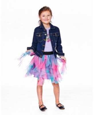 Girl Multi Layer Mesh Skirt Multicolor - Child