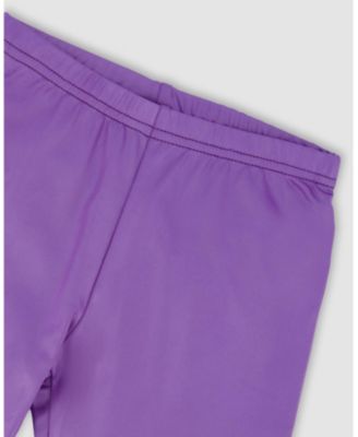 Girl Shiny Stretch Leggings Purple - Toddler|Child