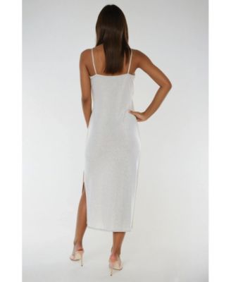 Women's Milan Metallic Bodycon Maxi Dress