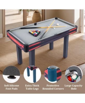 48" Folding Pool Table for Adults & Kids - Portable Billiard Table for Indoor & Outdoor Games