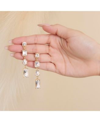 Crystal Cascade Statement Earrings