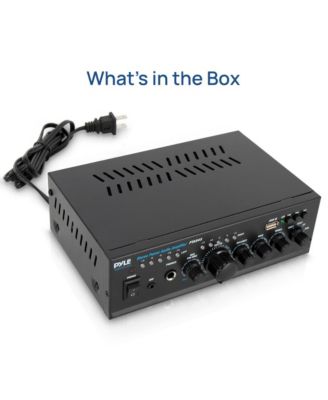 Stereo Power Amplifier - Compact Audio Amp with MP3/USB Reader (2 x 120 Watt)