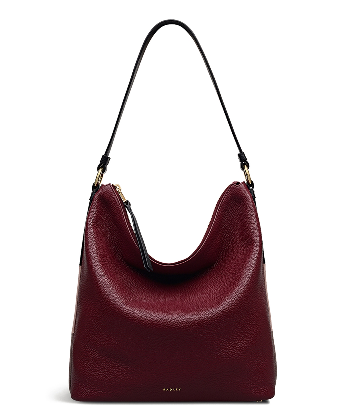 Radley London Waterloo Way Small Zip Top Shoulder Bag In Burgundy