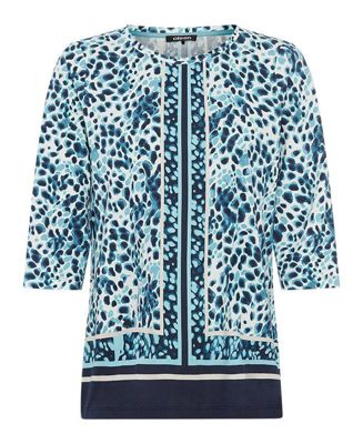 Women's Modern Animal and Border Print T-Shirt