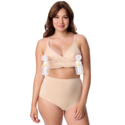 Motherhood Women's Maternity Seamless Nursing and Hands-Free Pumping Bra