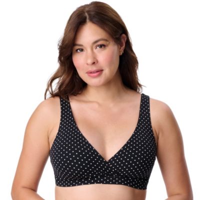 Maternity Motherhood Cotton Wrap Front Nursing Sleep Bralette, 2-Pack