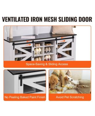 LED Hall Tree Bench with Shoe Storage, 12 Hooks, Shelves, and Seating for Entryway