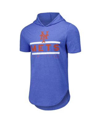 Threads Men's Royal New York Mets Tri-Blend Hoodie T-Shirt