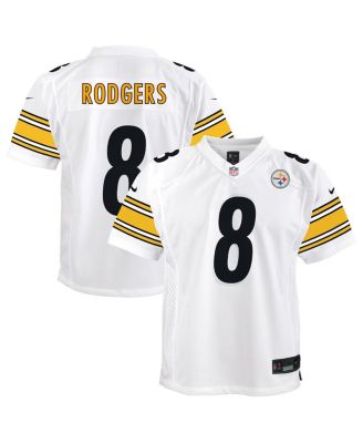 Nike - Big Boys and Girls Aaron Rodgers White Pittsburgh Steelers Game Jersey