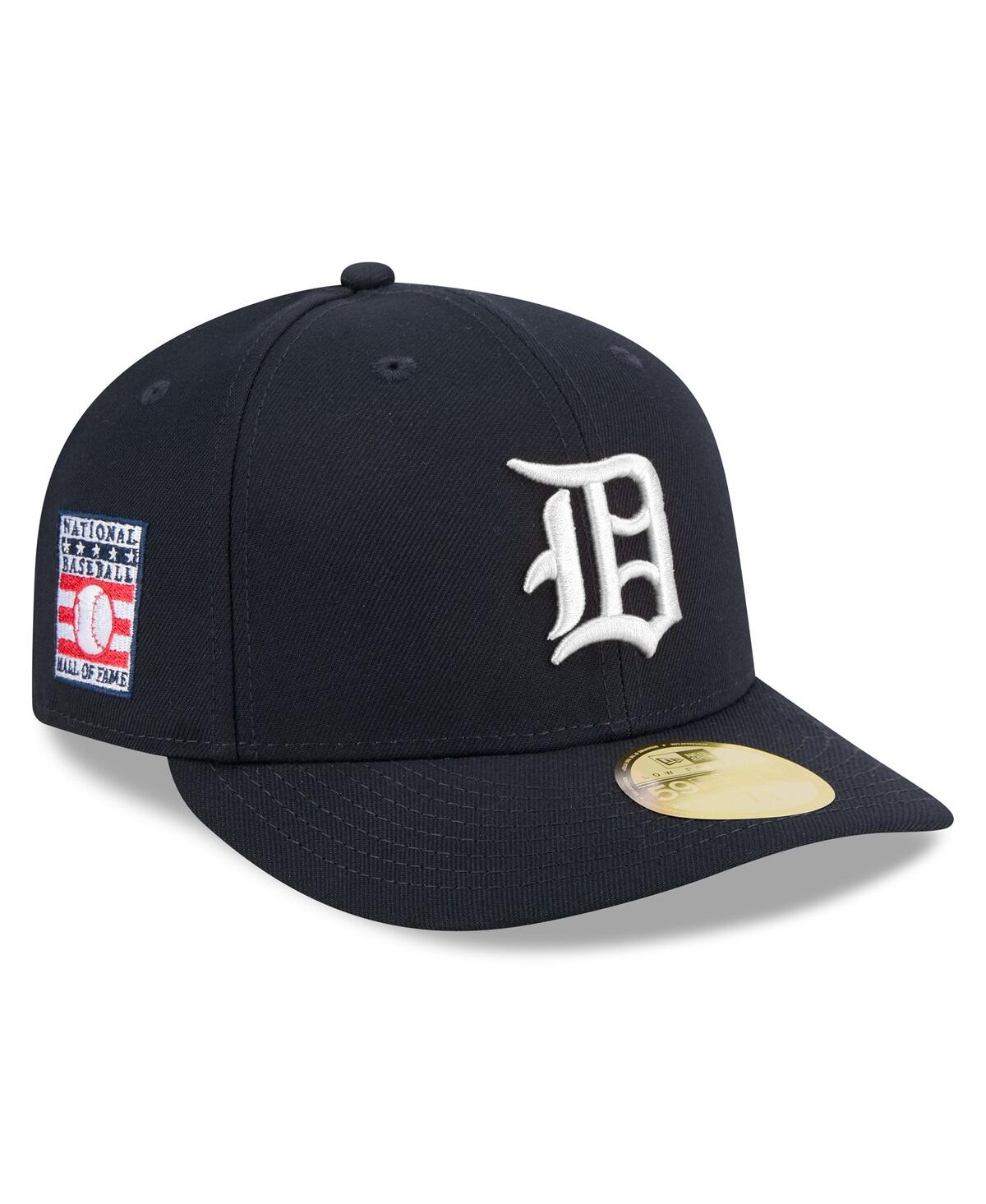 Men's Navy Detroit Tigers Baseball Hall of Fame 59FIFTY Low Profile Fitted Hat - Navy