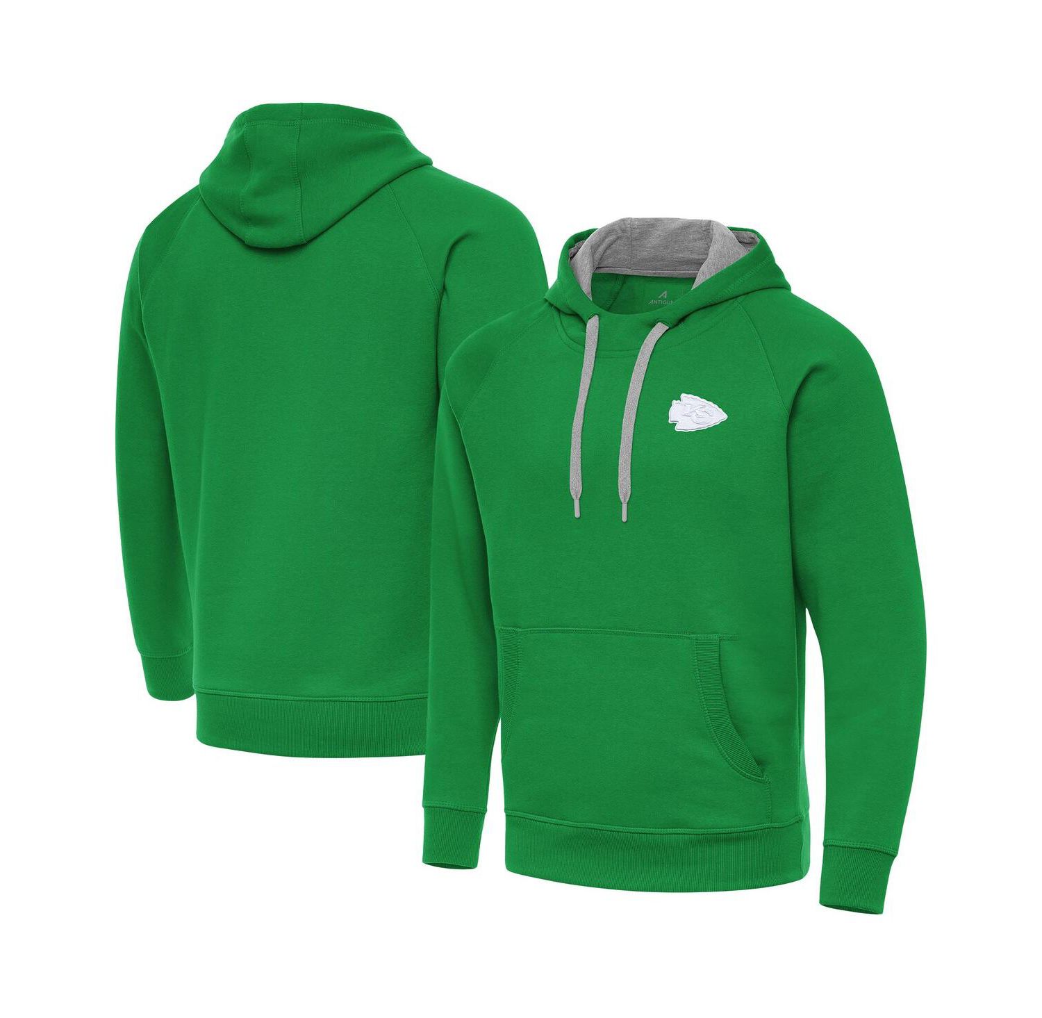 Men's Kelly Green Kansas City Chiefs St. Patrick's Day Victory Pullover Hoodie