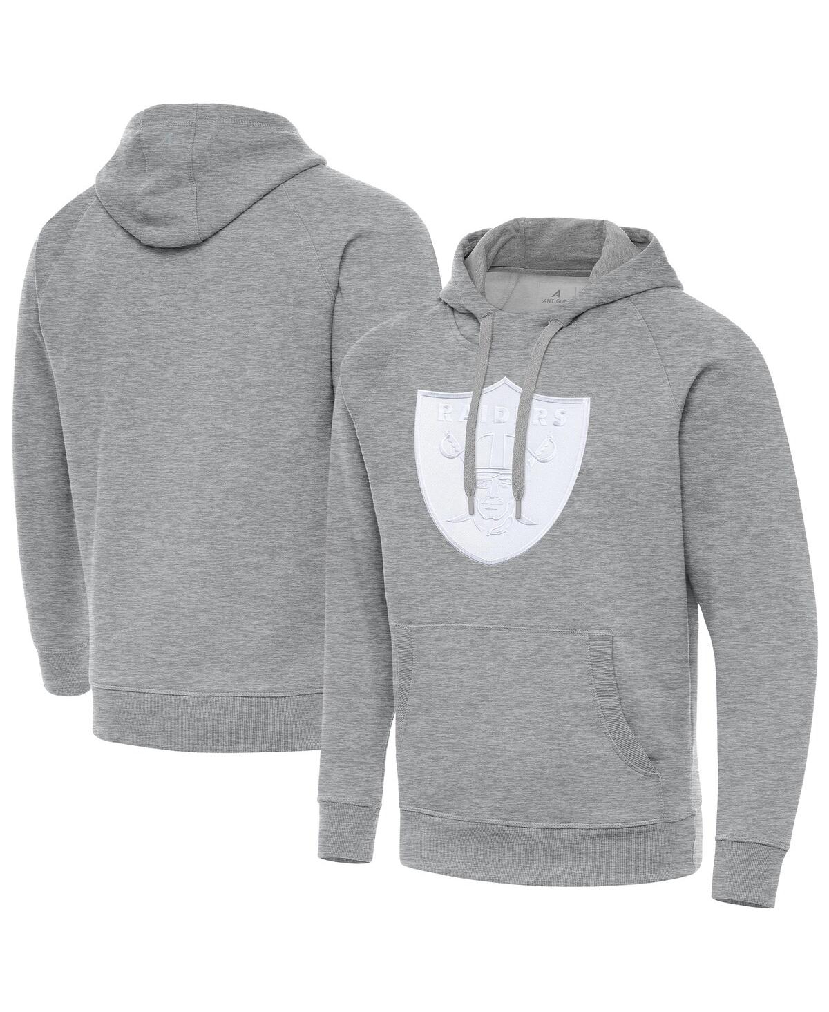 Men's Heather Gray Las Vegas Raiders Victory Pullover Hoodie - Heather Gray
