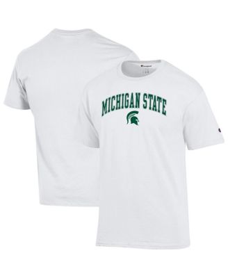 Champion - Men's White Michigan State Spartans Arch Over Logo T-Shirt