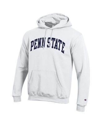 Men's White Penn State Nittany Lions Basic Arch Fleece Pullover Hoodie