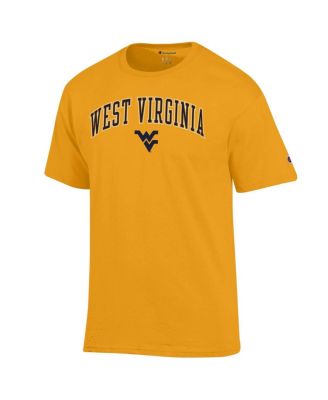 Men's Gold West Virginia Mountaineers Arch Over Logo T-Shirt
