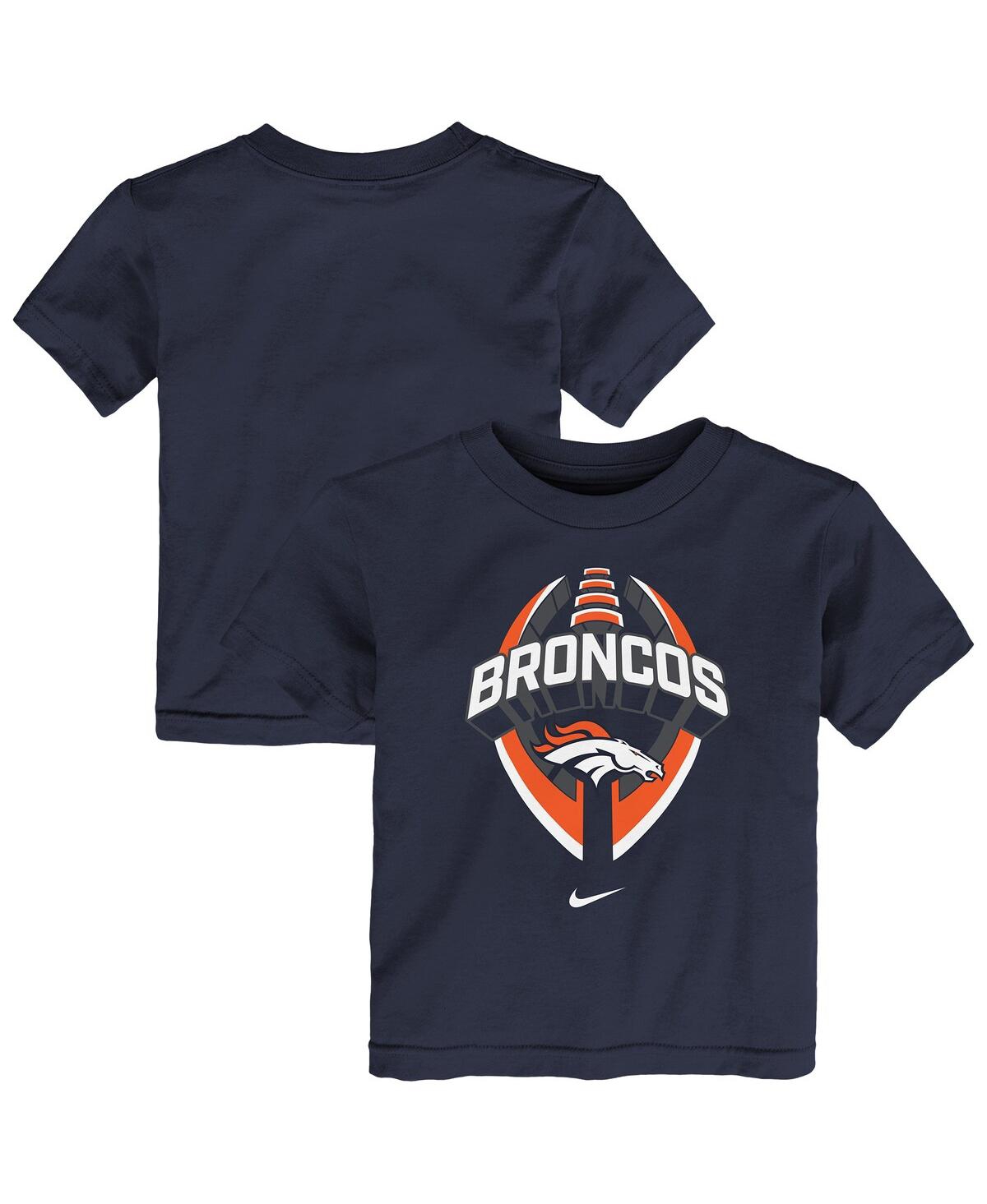 Nike Toddler Navy Denver Broncos Icon Legend T-shirt In Black