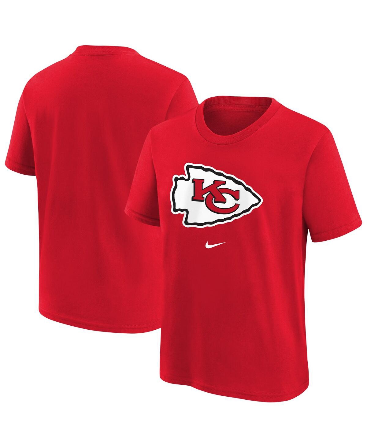 Nike Big Boys And Girls Red Kansas City Chiefs Primary Logo Legend T-shirt In Red