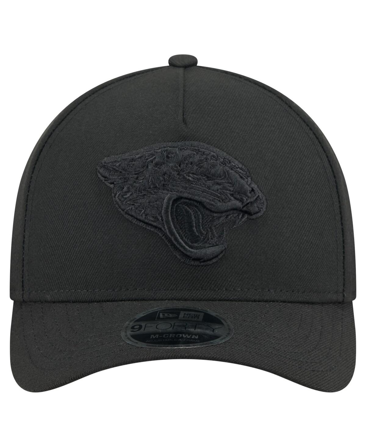 New Era Men's Black Jacksonville Jaguars Team Collection 9forty M-crown A-frame Adjustable Hat In Black