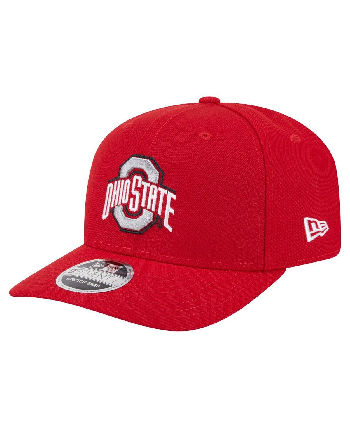 Men's Scarlet Ohio State Buckeyes Team Collective 9SEVENTY Stretch-Snap Adjustable Hat - Scarlet