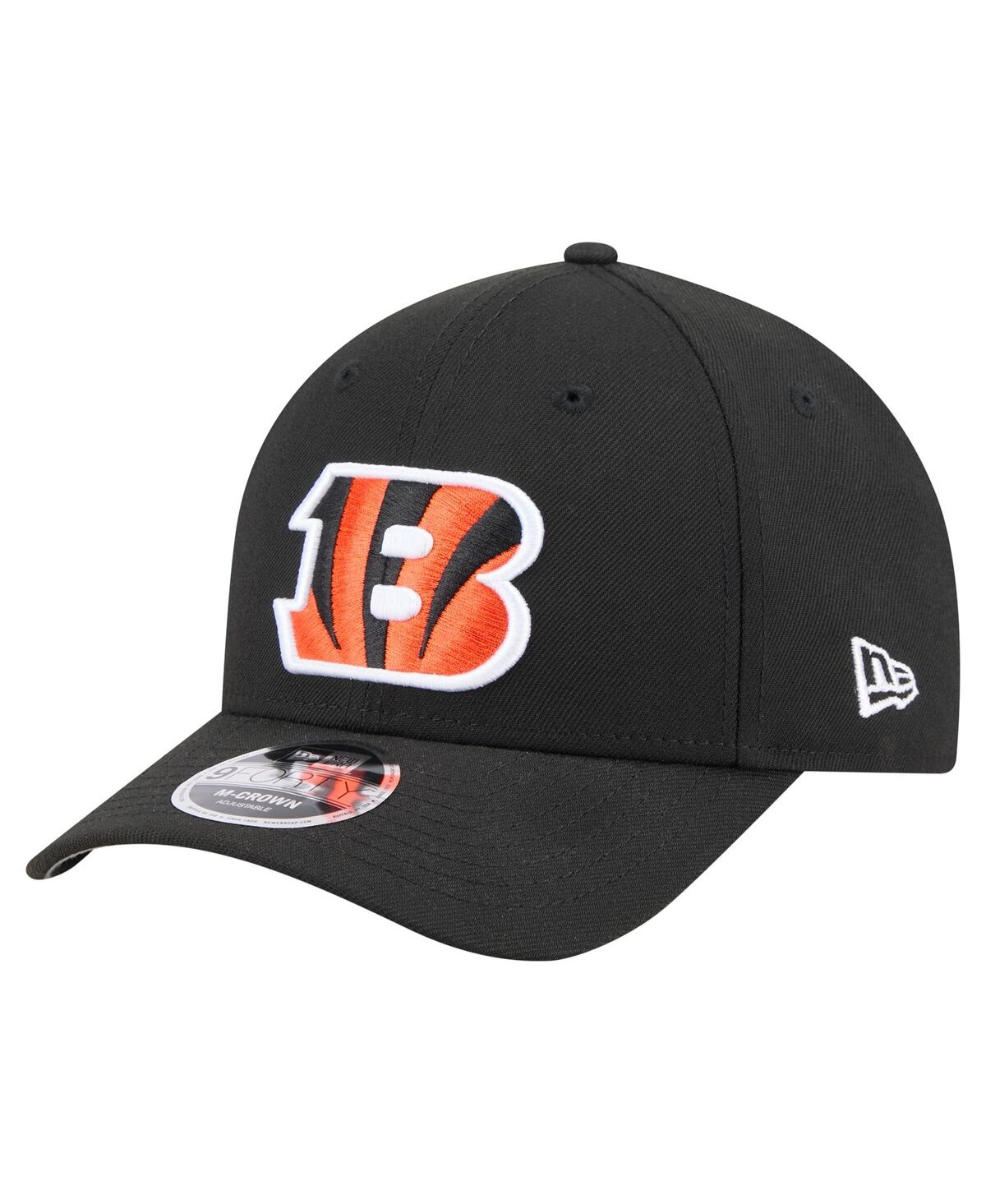 New Era Men's Black Cincinnati Bengals Team Collection 9FORTY M-Crown Adjustable Hat