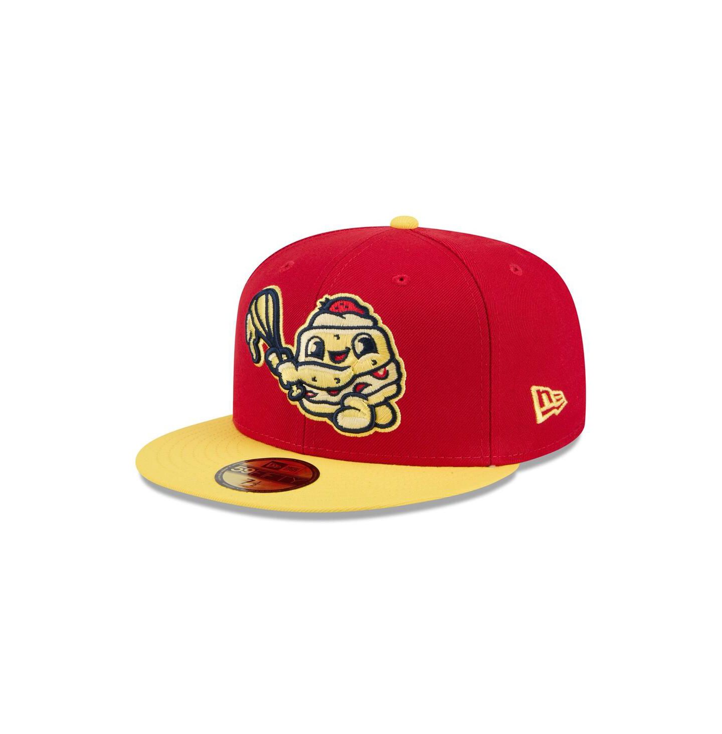 Мужская кепка New Era Red Binghamton Rumble Ponies Theme Nights 59FIFTY Fitted Hat — фото 1