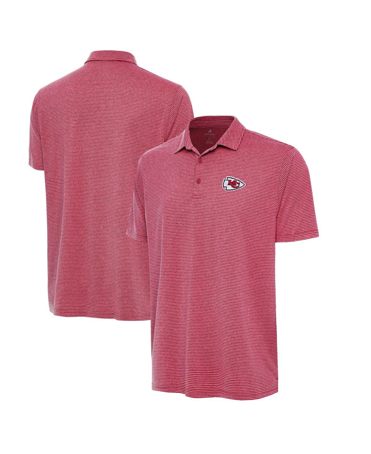Men's Heather Red Kansas City Chiefs Scheme Polo Shirt - Heather Red