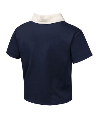 Big Girls 2-Piece Navy Houston Astros Base Trainer Johnny Polo Shirt and Skort Set