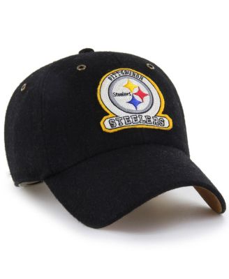 X '47 Brand Men's and Women's Black Pittsburgh Steelers Field Goal Clean Up Adjustable Hat