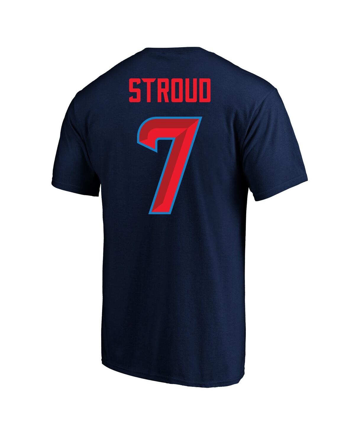 Fanatics Men's C.j. Stroud Navy Houston Texans Big Tall Player Name Number T-shirt In Blue