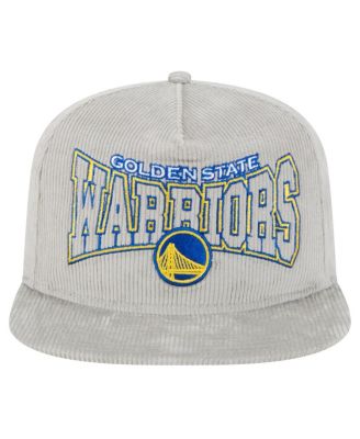 Men's Gray Golden State Warriors Throwback Corduroy Golfer Snapback Hat