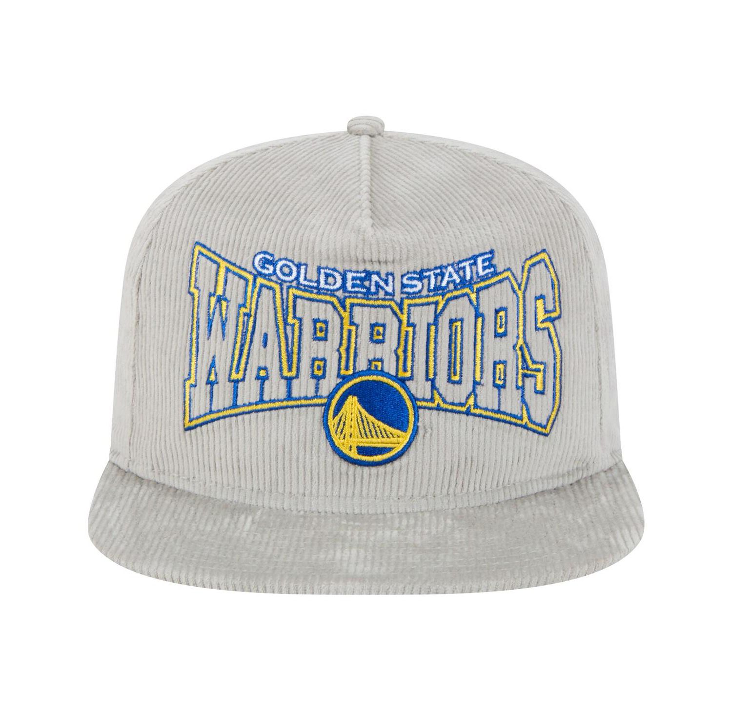 Men's Gray Golden State Warriors Throwback Corduroy Golfer Snapback Hat