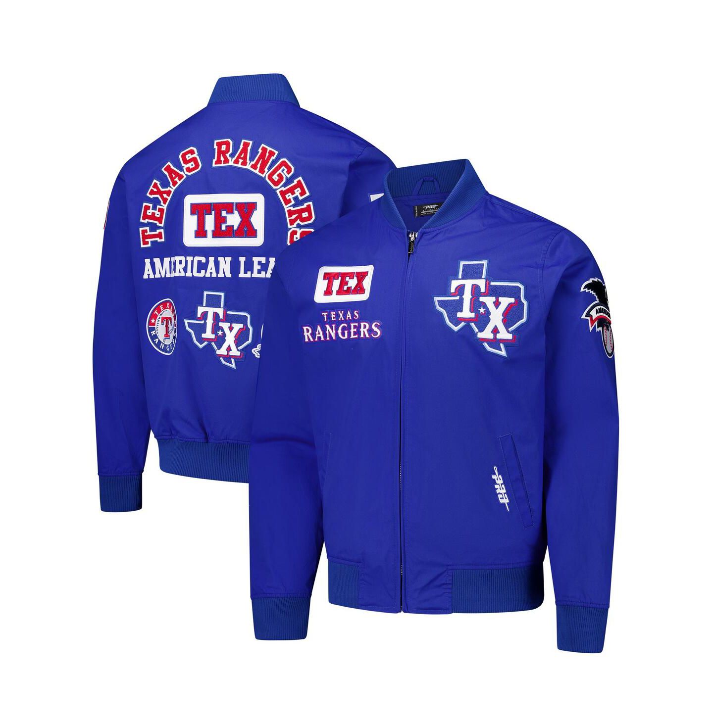Мужская куртка Pro Standard Royal Texas Rangers Area Code Twill Full-Zip — фото 1