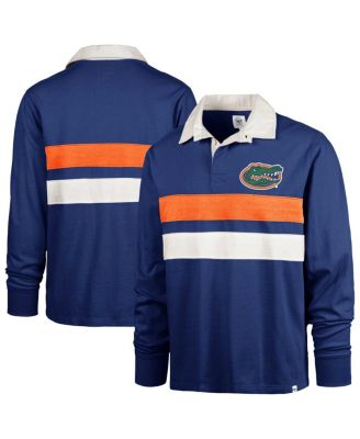 '47 Brand - Men's ' Royal Florida Gators Clubhouse Knox Thames Long Sleeve Rugby Polo
