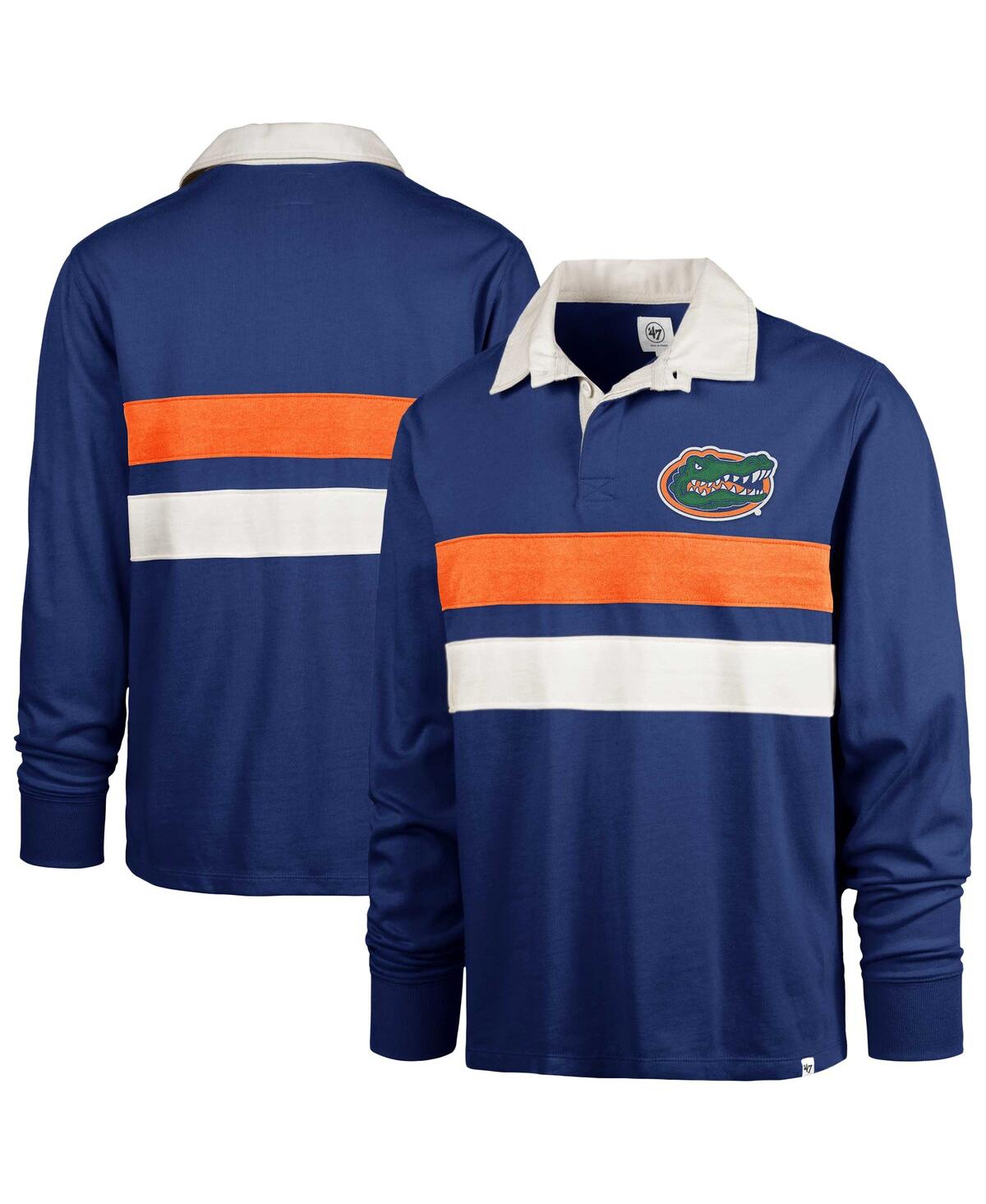 Men's Royal Florida Gators Clubhouse Knox Thames Long Sleeve Rugby Polo Shirt - Royal