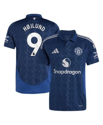 adidas - Men's Rasmus Højlund Navy Manchester United 2024/25 Away Replica Player Jersey