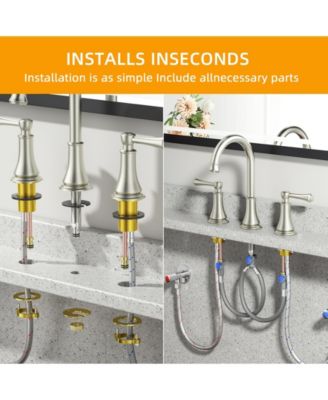 Bathroom Faucet, 8 Inch Widespread Bathroom Sink Faucet