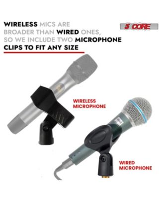 Mic Stand Floor Pair Adjustable Heavy Weight Microphone Stands Round Base