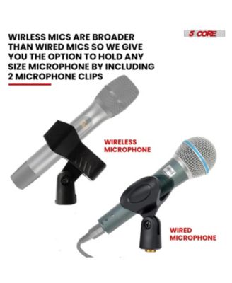 5Core Mic Stand Pair Floor Adjustable Universal Heavy Duty Microphone Stands Round Base Soporte De micrA fono - MS RBP 3T 2PCS