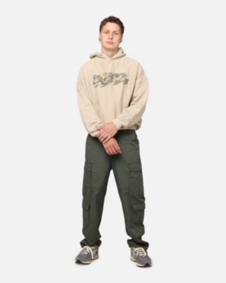 Men's Camo Script Hoodie, XXXLarge, Beige/Khaki