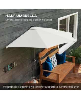 Half Patio Umbrella, UPF 30+ Balcony Umbrella,