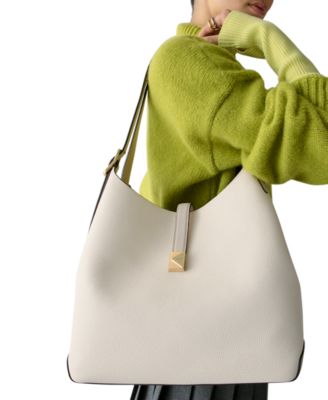 kate spade new york - Deco Colorblocked Pebbled Leather Shoulder Bag